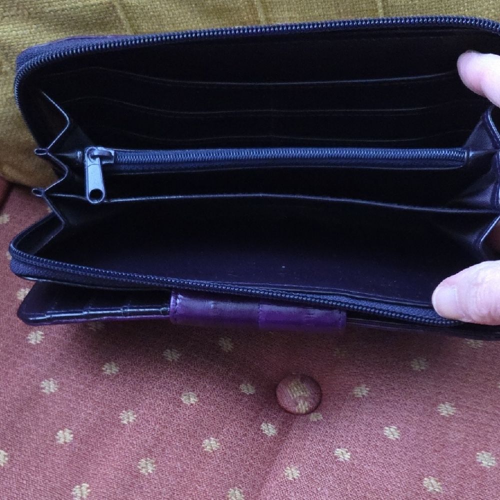 Purple Zip-Around Wallet - Picture 5 of 7